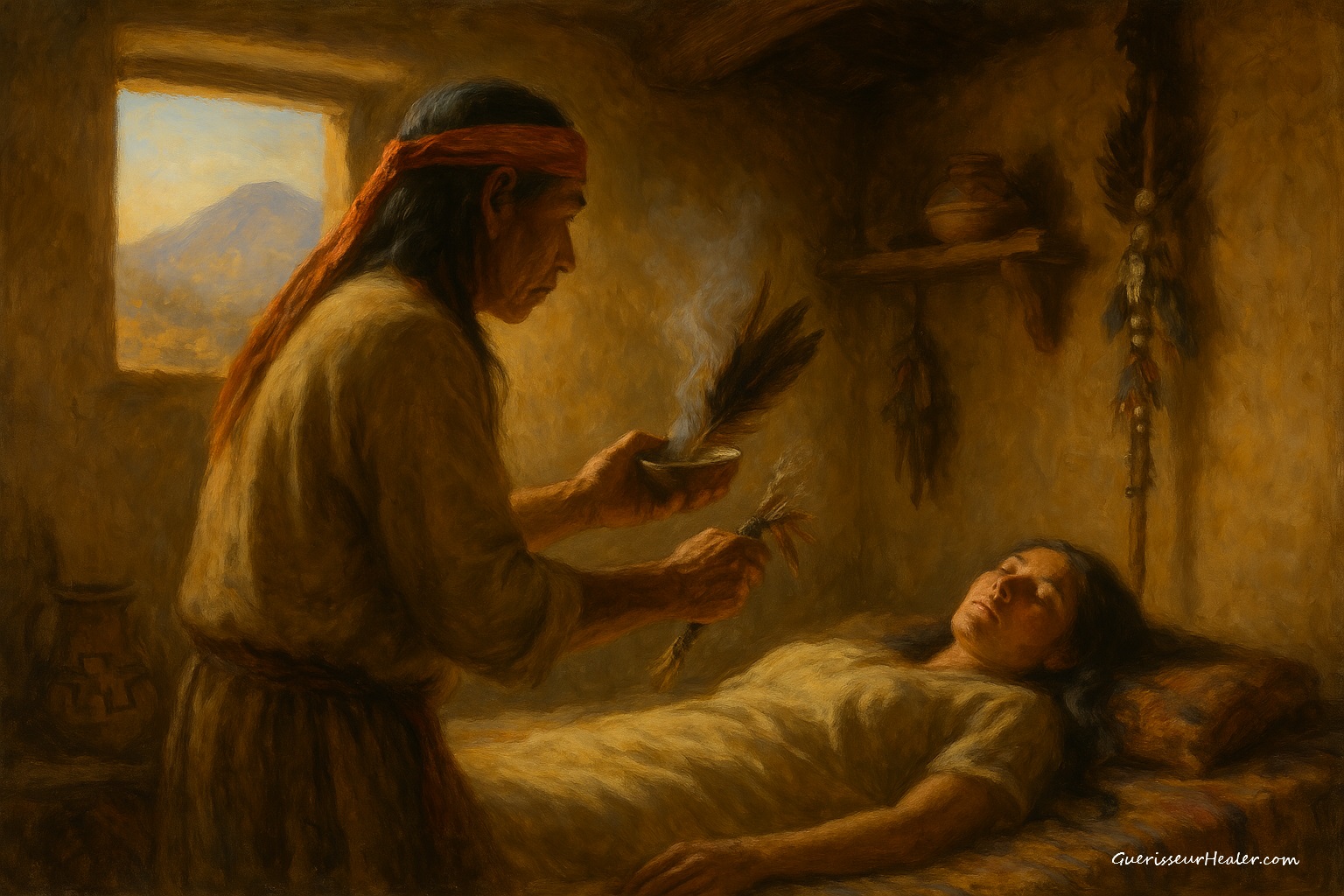 Illustration: Nagual du Nouveau-Mexique au XIXème siècle dans ses œuvres.